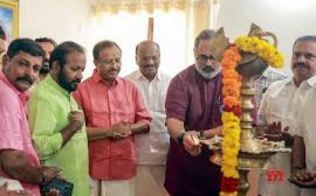ബിജെപി തിരുവനന്തപുരം സൗത്ത് ജില്ലാ കാര്യാലയം സംസ്ഥാന അധ്യക്ഷൻ രാജീവ് ചന്ദ്രശേഖർ ഉദ്ഘാടനം ചെയ്തു