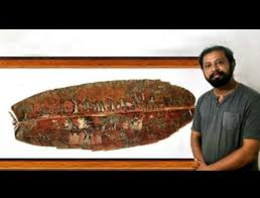 പദ്മനാഭന്റെ ദിവ്യനിദ്ര വാഴ ഇലയിൽ ചിത്രീകരിച്ച് കലാകാരനായ രാജേന്ദ്രൻ വടക്കേപ്പാടത്ത്