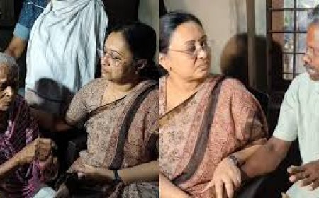 കോട്ടയം മെഡിക്കല്‍ കോളേജ് ആശുപത്രിയില്‍  അപകടത്തില്‍ മരണപ്പെട്ട ബിന്ദുവിന്റെ വീട് സന്ദര്‍ശിച്ച് ആരോഗ്യവകുപ്പ് മന്ത്രി