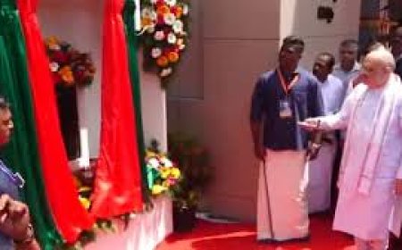തിരുവനന്തപുരത്ത് ഭാരതീയ ജനതാ പാർട്ടിയുടെ പുതിയ സംസ്ഥാന ആസ്ഥാനം കേന്ദ്ര ആഭ്യന്തര മന്ത്രി അമിത് ഷാ ഉദ്ഘാടനം ചെയ്തു