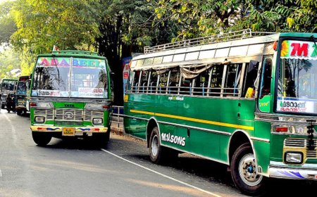 സ്വകാര്യ ബസ്സുകൾക്ക് നേരെ കർശന പരിശോധനയുമായി മോട്ടോർ വാഹന വകുപ്പ്