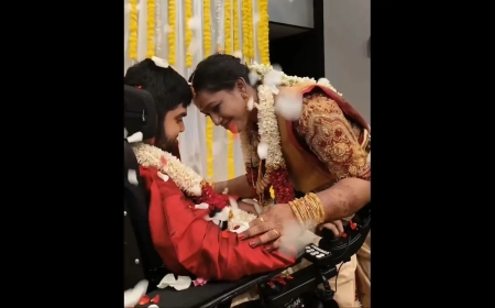 തമിഴ് നടൻ നെപ്പോളിയന്റെ മകൻ ധനൂഷ് അടുത്തിടെ ഭാര്യ അക്ഷയയെ പുനർവിവാഹം ചെയ്തു