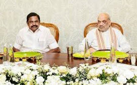 എഐഎഡിഎംകെ അധ്യക്ഷൻ എടപ്പാടി കെ പളനിസ്വാമി അമിത് ഷായുമായുള്ള കൂടിക്കാഴ്ചയ്ക്ക് ഡൽഹിയിലെത്തി