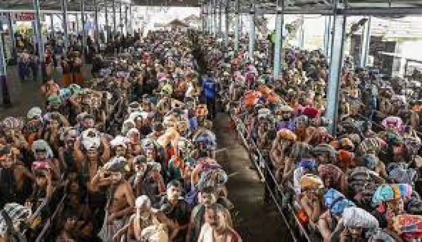 ശബരിമലയിൽ മണ്ഡല മകരവിളക്ക് ദർശനത്തിന് വൻ ഭക്തജന തിരക്ക്