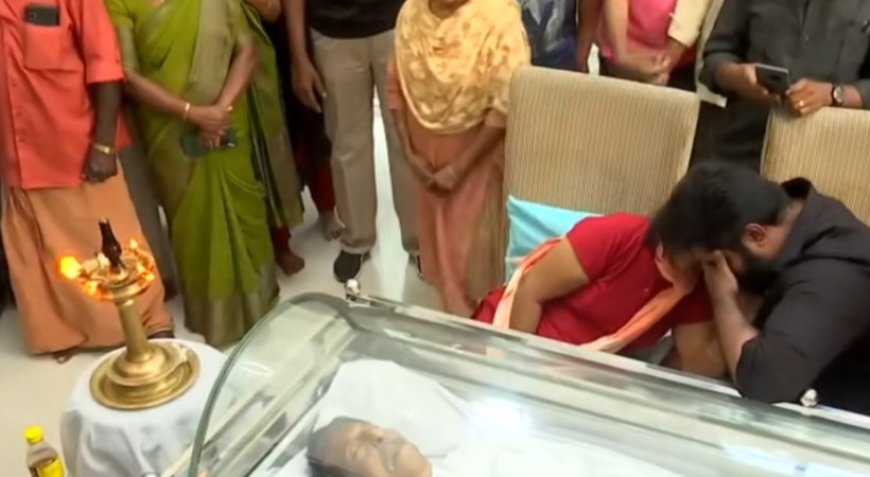 നടൻ ശ്രീനിവാസന്റെ ശവസംസ്‌കാരം പൂർണ ഔദ്യോഗിക ബഹുമതികളോടെ വീട്ടുവളപ്പിൽ പൂർത്തിയായി