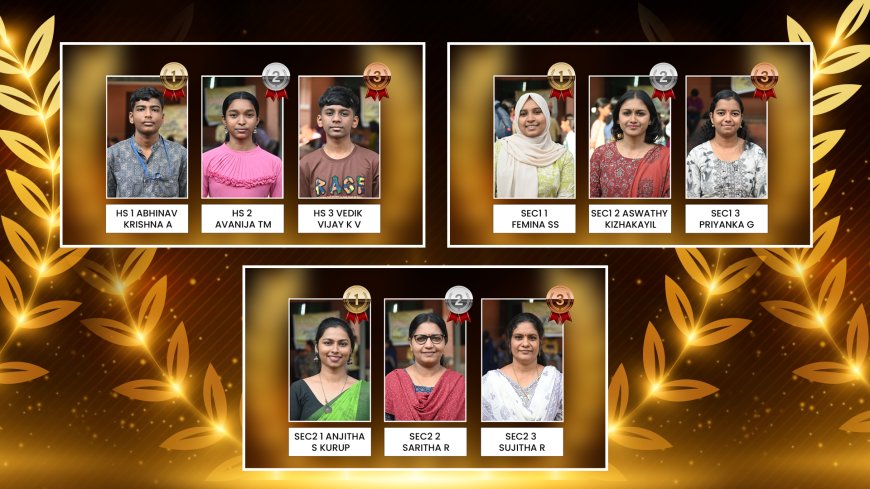 സ്‌റ്റേറ്റ് ലൈബ്രറി കൗണ്‍സില്‍ വായനോത്സവത്തിന് ഉജ്വല സമാപനം  അഭിനവ്, ഫെമിന, അഞ്ജിത വിജയികള്‍