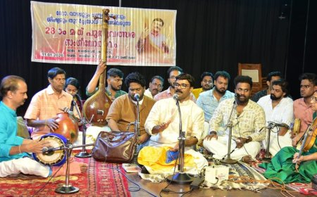 സംഗീതാർച്ചനകളോടെ പുതുവത്സരം: ഡോ  വാഴമുട്ടം ചന്ദ്രബാബുവിന്റെ 28-ാമത് സംഗീതോത്സവം