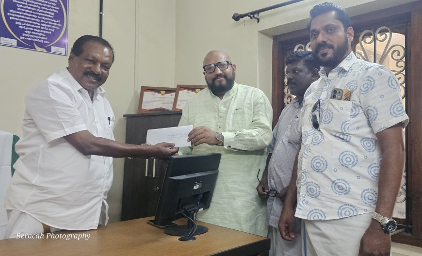 തലവടി ഗ്രാമ പഞ്ചായത്ത്   പുതിയ ഭരണ സമിതിക്ക് ആദ്യ നിവേദനം നല്കി.