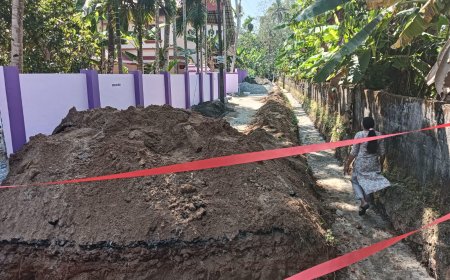 അശാസ്ത്രീയമായ ഓട നിർമ്മാണം: പുറത്തിറങ്ങാനാകാതെ നാട്ടുകാർ