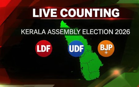 വോട്ടെണ്ണൽ മണിക്കൂറുകൾക്കകം :എ.കെ.ജി. സെൻ്ററും, ഇന്ദിരാഭവനും, മാരാർജി ഭവനും സജ്ജം