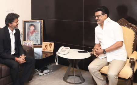 ഡിഎംകെ അധ്യക്ഷൻ എം.കെ. സ്റ്റാലിനുമായി കൂടിക്കാഴ്ച നടത്തി മുഖ്യമന്ത്രി സി. ജോസഫ് വിജയ്