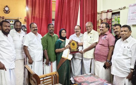 നെടുമങ്ങാട് തദ്ദേശ സ്വയംഭരണ സ്ഥാപനത്തിലെ 31 വർഷത്തെ സേവനം: ഷാജി താ ബീവിക്ക് യാത്രയപ്പ് സ്വീകരണം നൽകി.