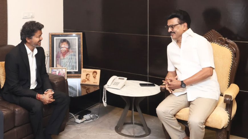 ഡിഎംകെ അധ്യക്ഷൻ എം.കെ. സ്റ്റാലിനുമായി കൂടിക്കാഴ്ച നടത്തി മുഖ്യമന്ത്രി സി. ജോസഫ് വിജയ്