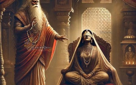 കുരുക്ഷേത്രയുദ്ധത്തിനു ശേഷം ധൃതരാഷ്ട്രർ ഭഗവാൻ ശ്രീകൃഷ്ണനെ കണ്ട് മുട്ടിയപ്പോൾ ....