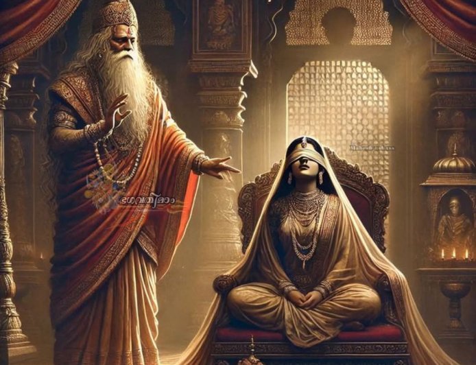 കുരുക്ഷേത്രയുദ്ധത്തിനു ശേഷം ധൃതരാഷ്ട്രർ ഭഗവാൻ ശ്രീകൃഷ്ണനെ കണ്ട് മുട്ടിയപ്പോൾ ....