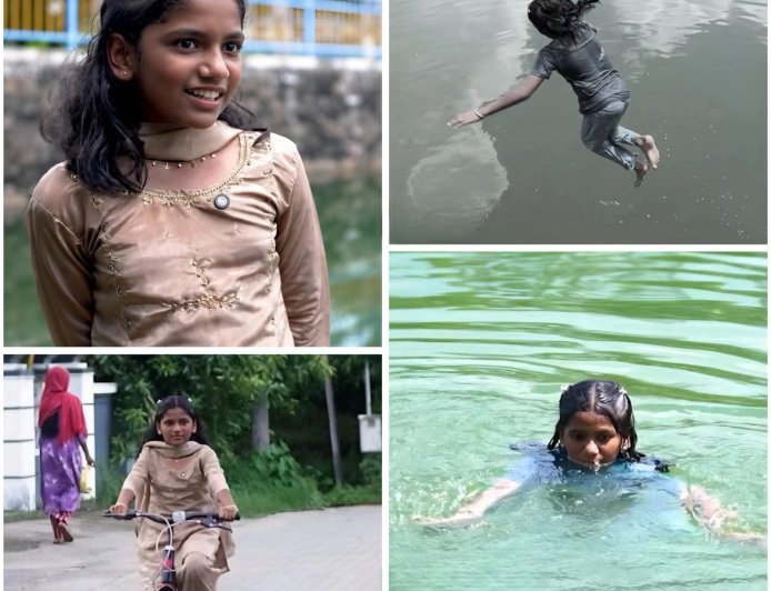 ചിറയിലെ വെള്ളത്തിൽ മുങ്ങി താഴ്‌ന്ന രണ്ടര വയസ്സുകാരനെ രക്ഷിച്ച പതിനൊന്ന് വയസ്സ് കാരി ഫാത്തിമ സുഹ്റ ജനങ്ങളുടെ പ്രിയങ്കരിയായി....