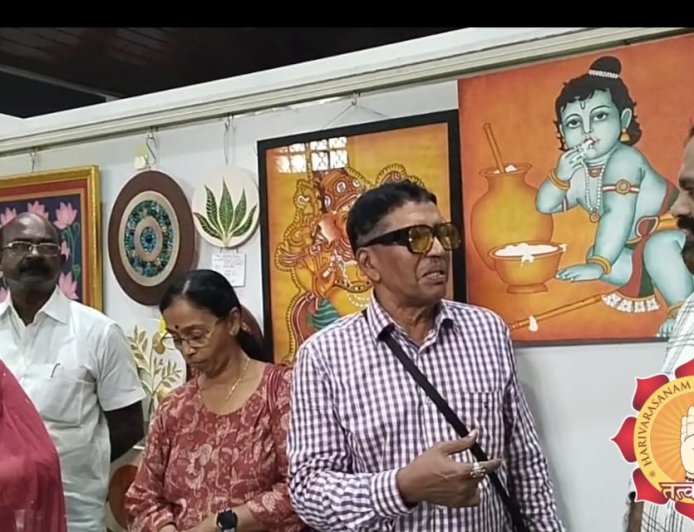 സംഗ മിത്രയുടെ ചിത്രവർണ്ണങ്ങൾ തലസ്ഥാനത്തെ കലാസ്വാദകരെ ആകർഷിച്ചു.Sangamitra'spaintingscapivstedartloversinthestate