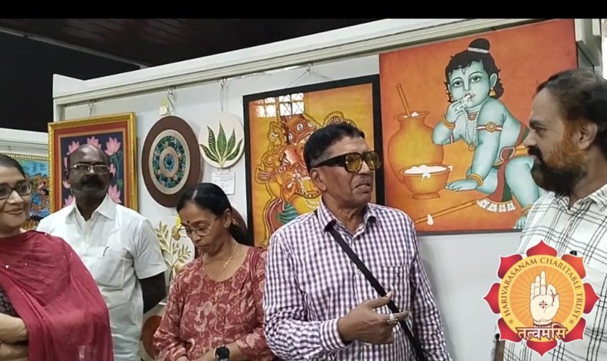 സംഗ മിത്രയുടെ ചിത്രവർണ്ണങ്ങൾ തലസ്ഥാനത്തെ കലാസ്വാദകരെ ആകർഷിച്ചു.Sangamitra'spaintingscapivstedartloversinthestate