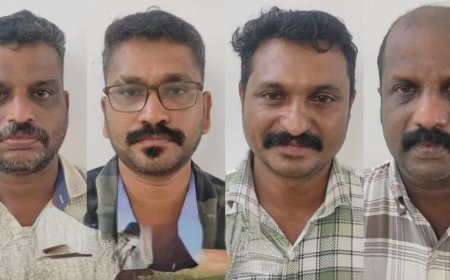 ശ്രീകൃഷ്ണ ജയന്തി ആഘോഷത്തിരക്കിൽ യുവതിയുടെ ഷാൾ വലിച്ചു കീറി മർദ്ദിച്ചു - 4 യുവാക്കൾ പോലിസ് പിടിയിൽ