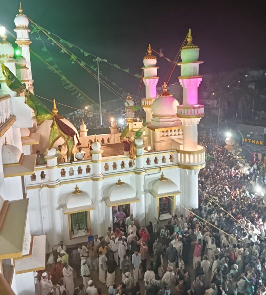 കോവളം വിഴിഞ്ഞം മുഹൂ യിദ്ധിൻ പള്ളിദർഗ്ഗഷെരിഫിൽ ഉറൂസിന് കൊടിയേറി