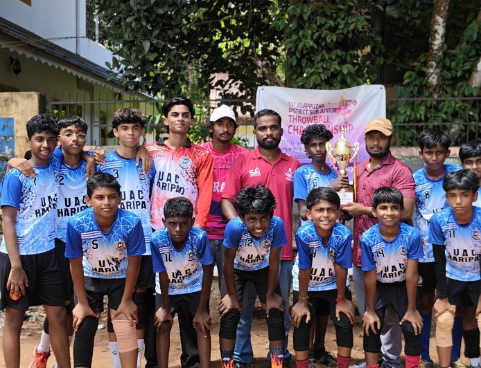 ജില്ലാ സബ്ബ്. ജൂനിയർ ത്രോബോൾ ചാമ്പ്യൻഷിപ്പ്: യു.എ.സി ഹരിപ്പാട് ജേതാക്കൾ