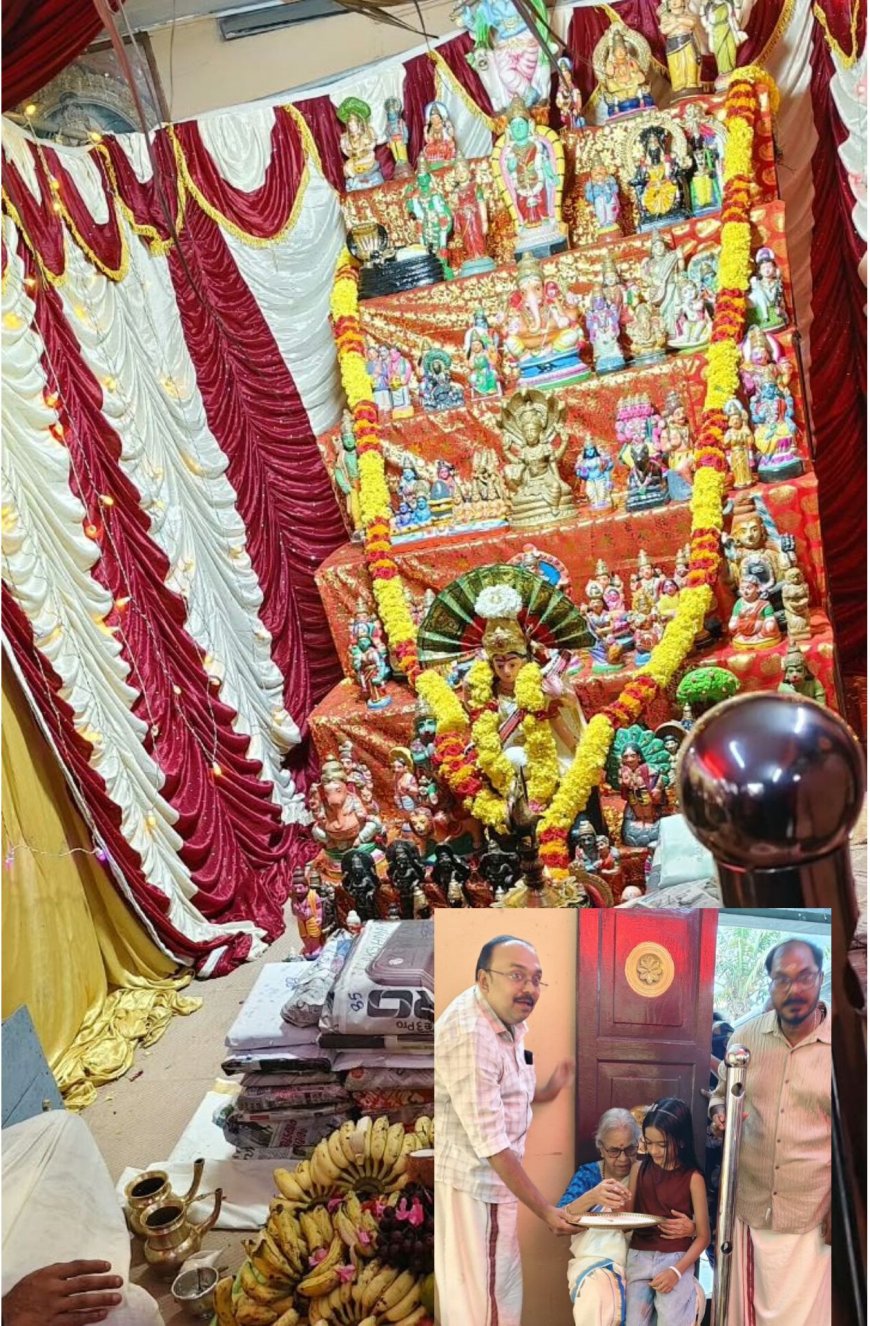 അറിവിൻ്റെ ആദ്യാക്ഷരം കുറിക്കാൻ കുട്ടികൾ: പേട്ട ശ്രീ മുത്താരമ്മൻ കോവിൽ ഭക്തി സാന്ദ്രമായി